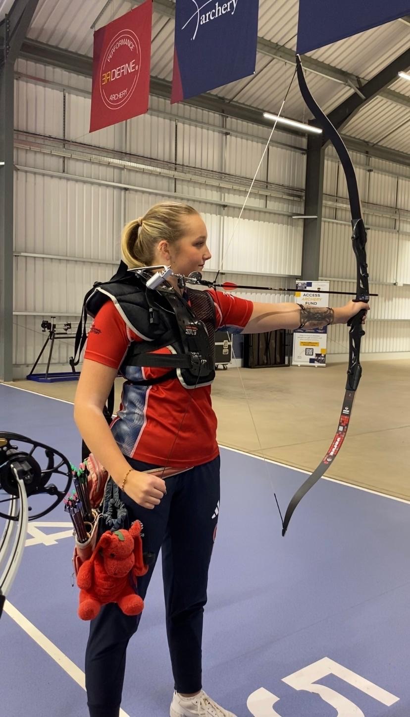 Athlete shooting during the 24 hour shoot